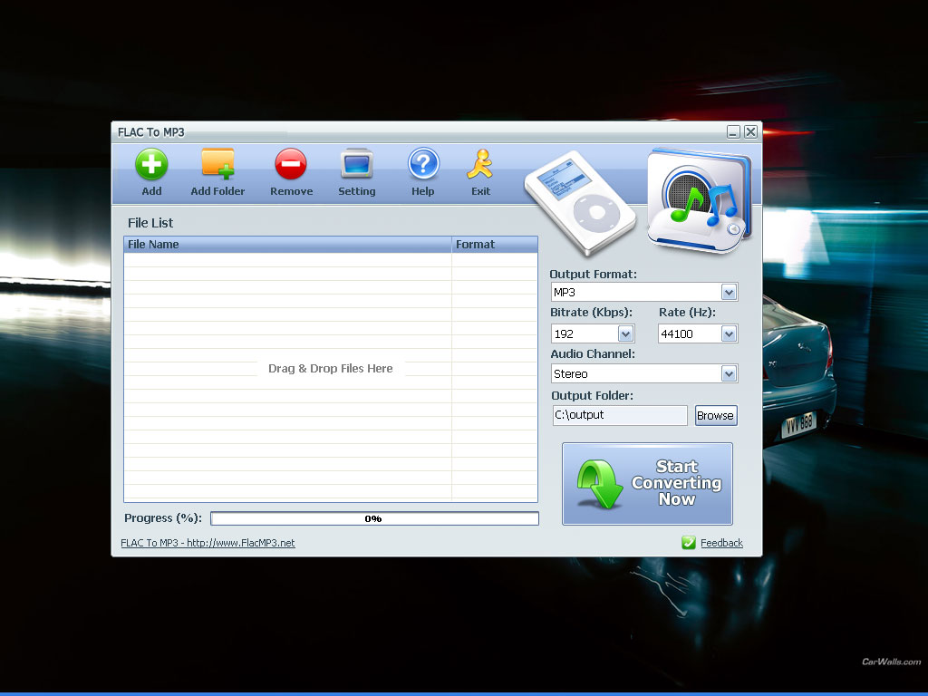 Screenshot for FLAC To MP3 9.9